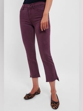 MOTHER Crop Mauve Jeans